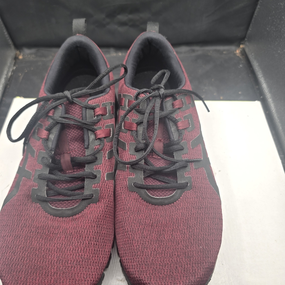 Asics Men's Burgundy and Black Athletic Shoes